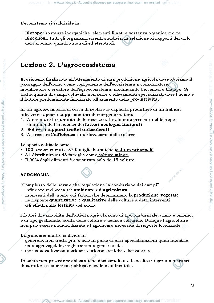 Anteprima pagina 3 — Elementi di agronomia