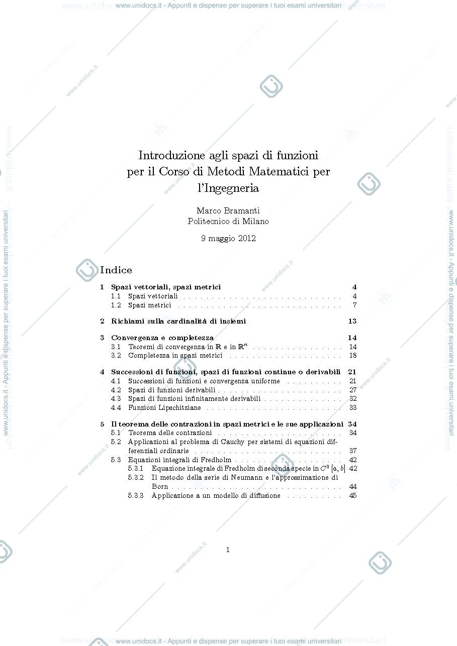 Anteprima pagina 1 — Bramanti(esempi_riassunto_an_funz)_intro_corso_metodi_mat per corso prof: Bramanti