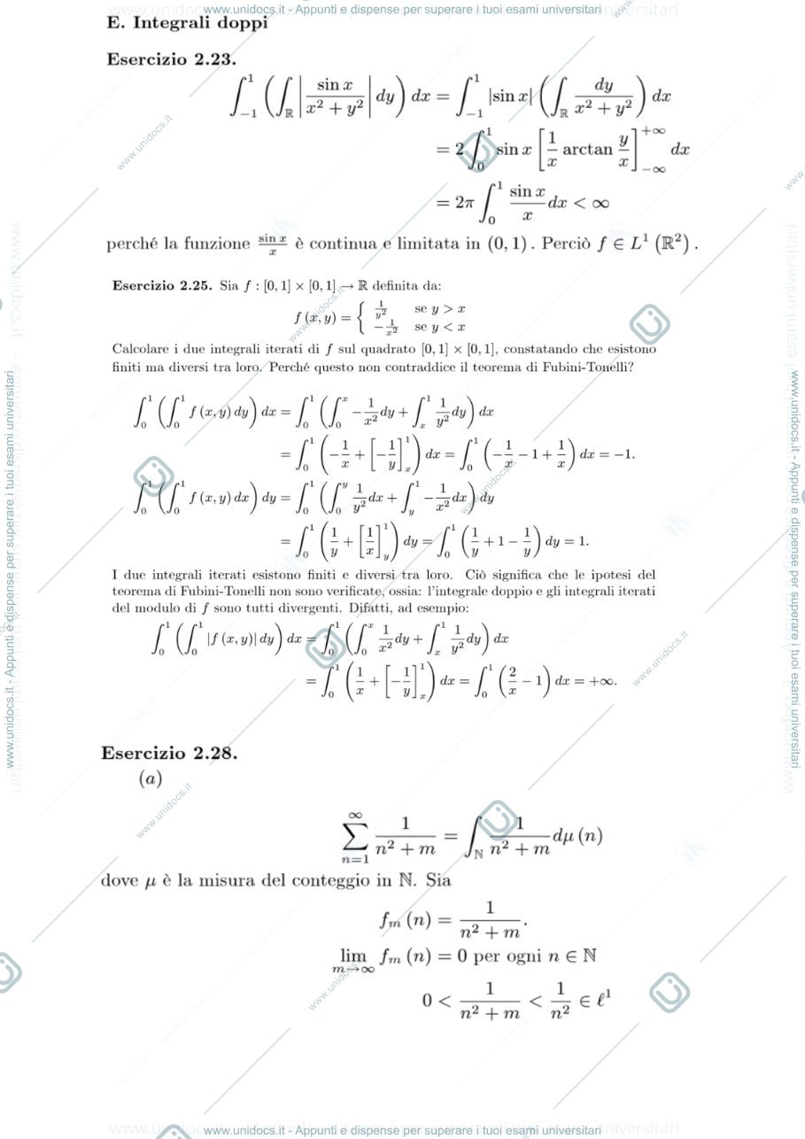 Anteprima pagina 1 — esercizi corso prof: Bramanti
