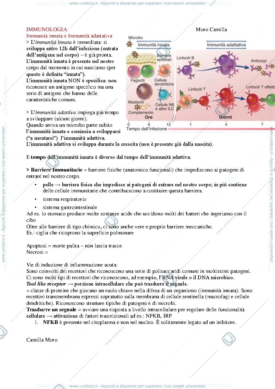 Anteprima pagina 1 — Immunologia 