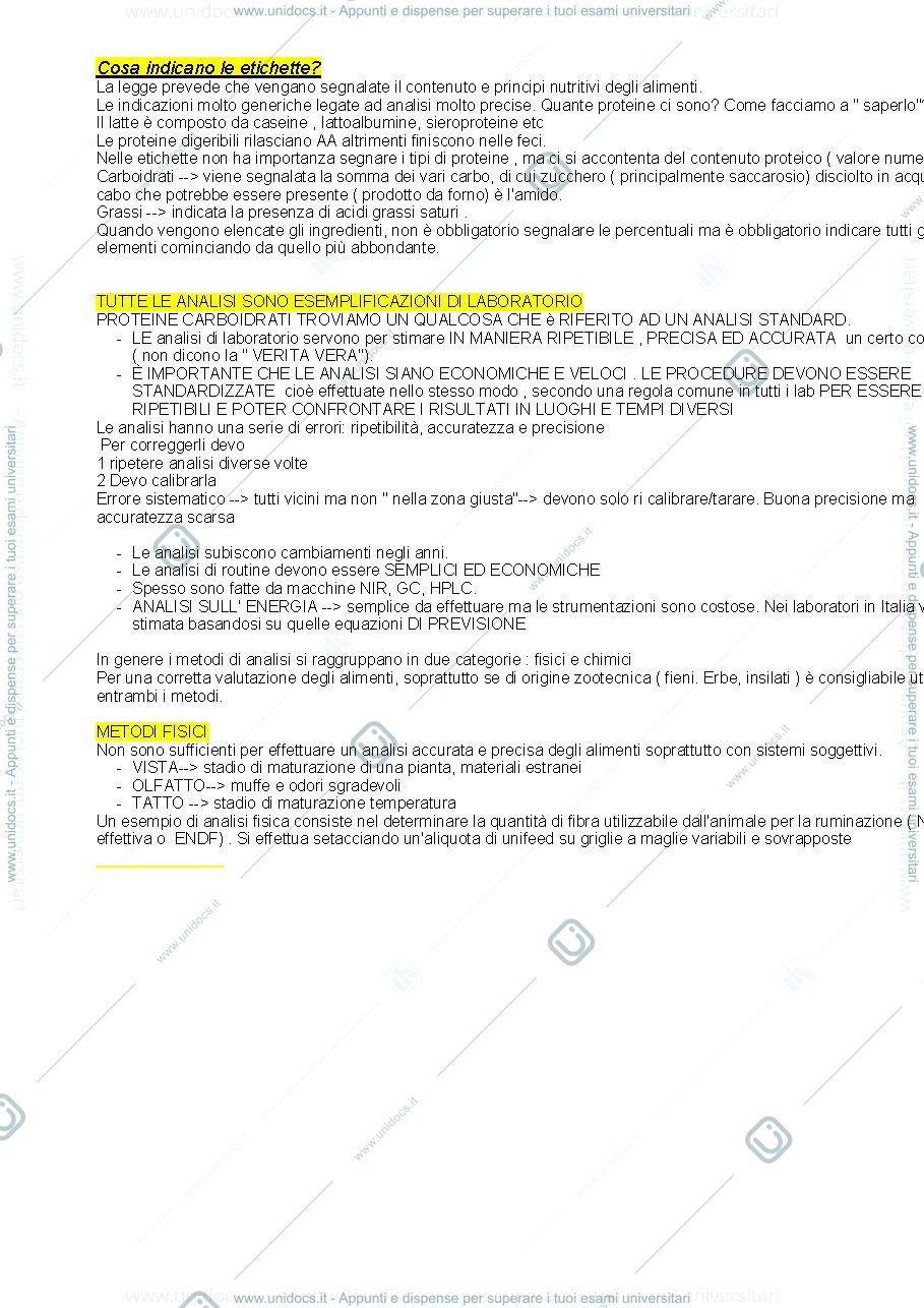 Anteprima pagina 2 — Appunti+ approfondimenti Produzioni Animali 2