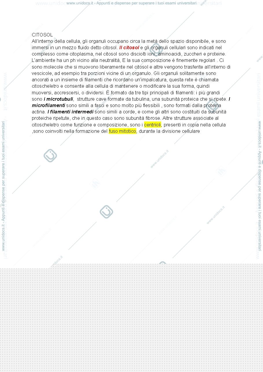 Anteprima pagina 1 — Biologia 
