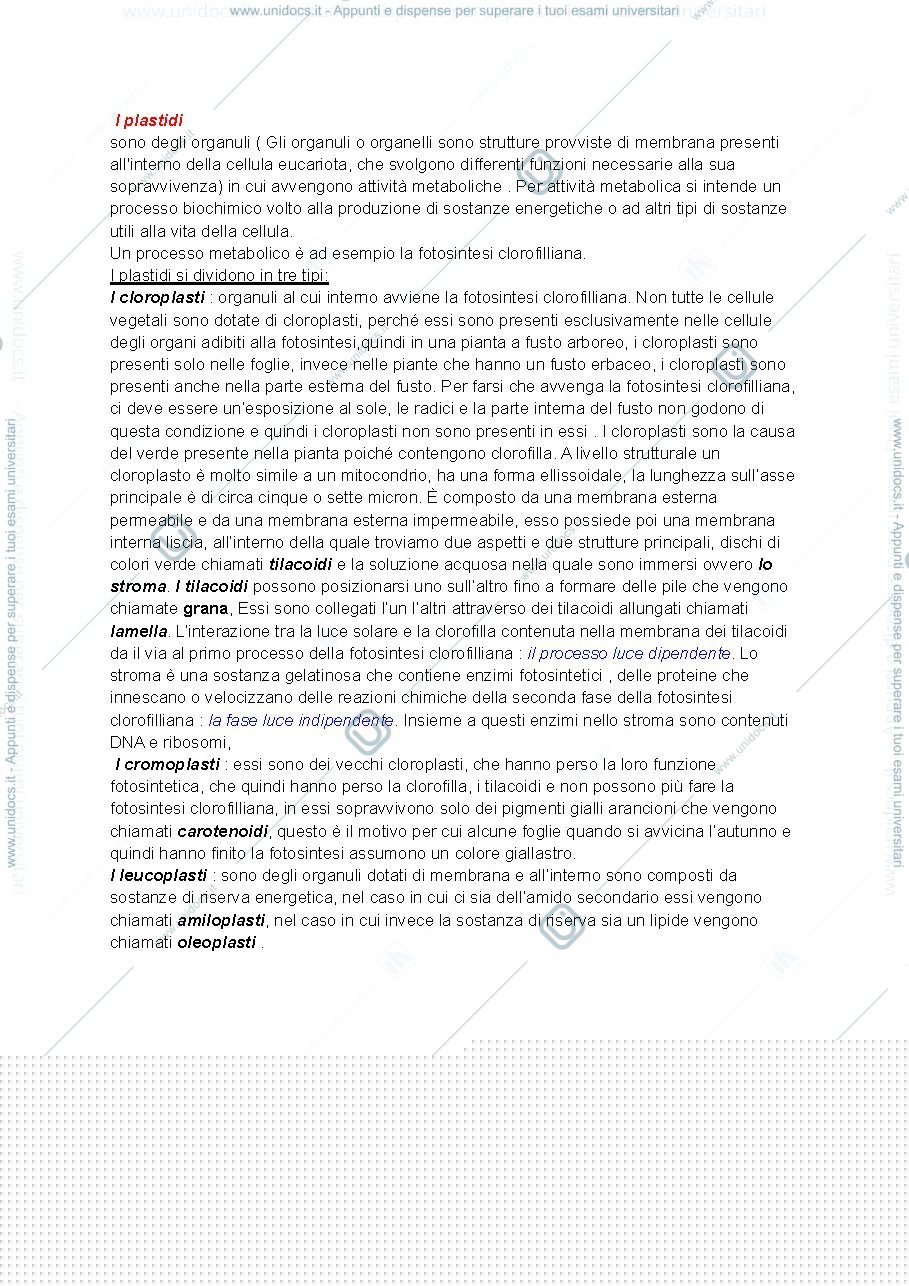 Anteprima pagina 1 — Biologia 
