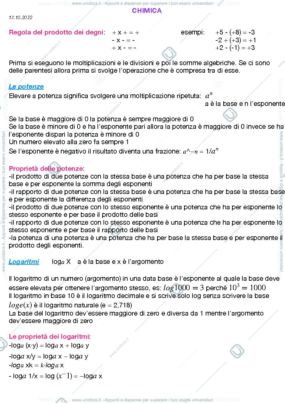 Anteprima pagina 1 — modulo chimica