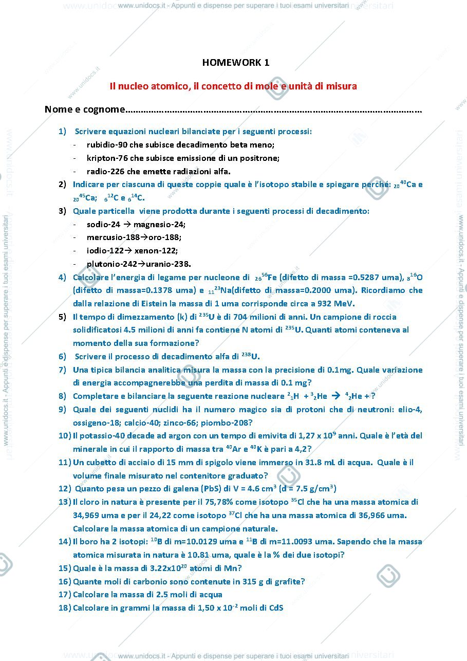 Anteprima pagina 1 — nozioni base di chimica per ingegneria aerospaziale pt1 