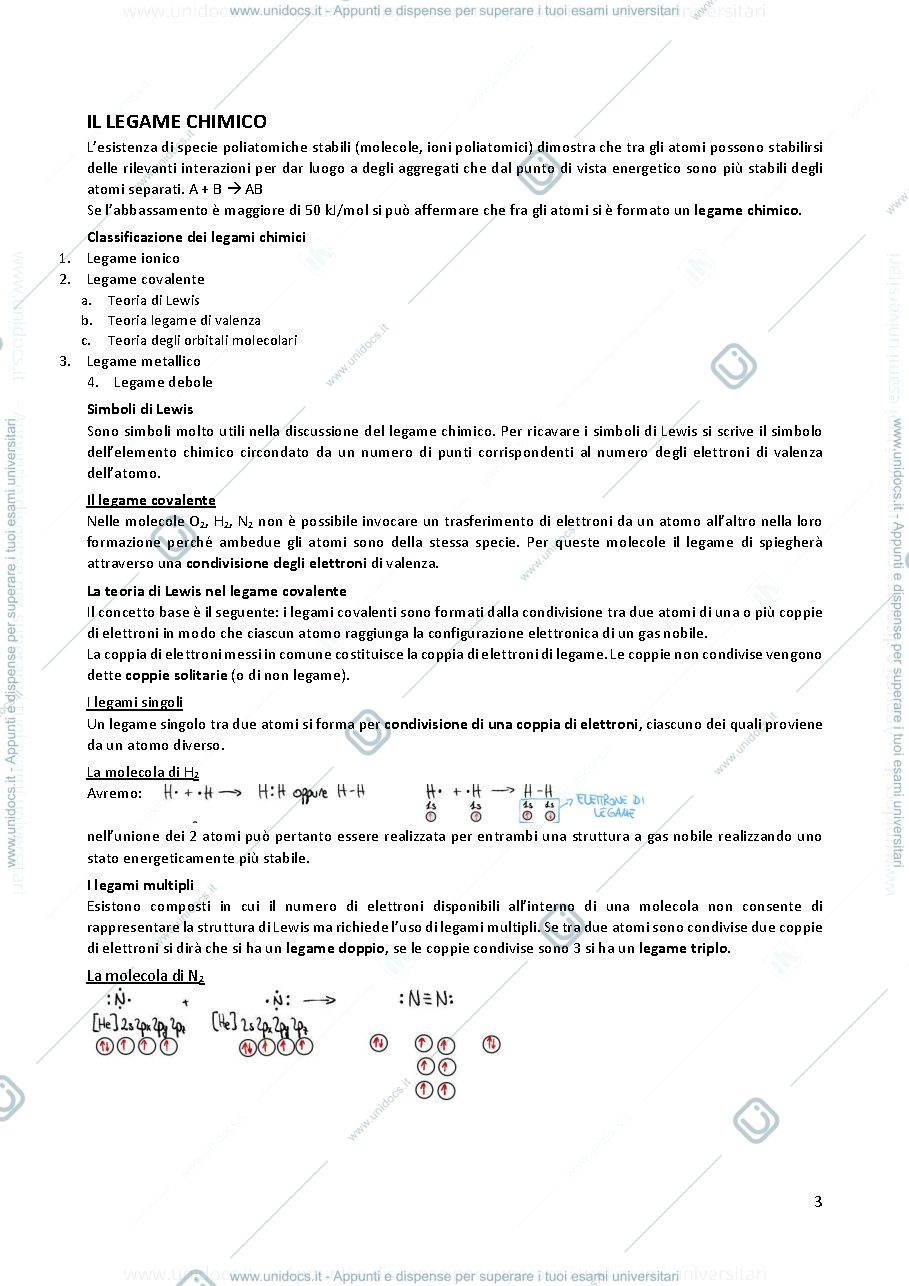 Anteprima pagina 3 — Metà programma di chimica