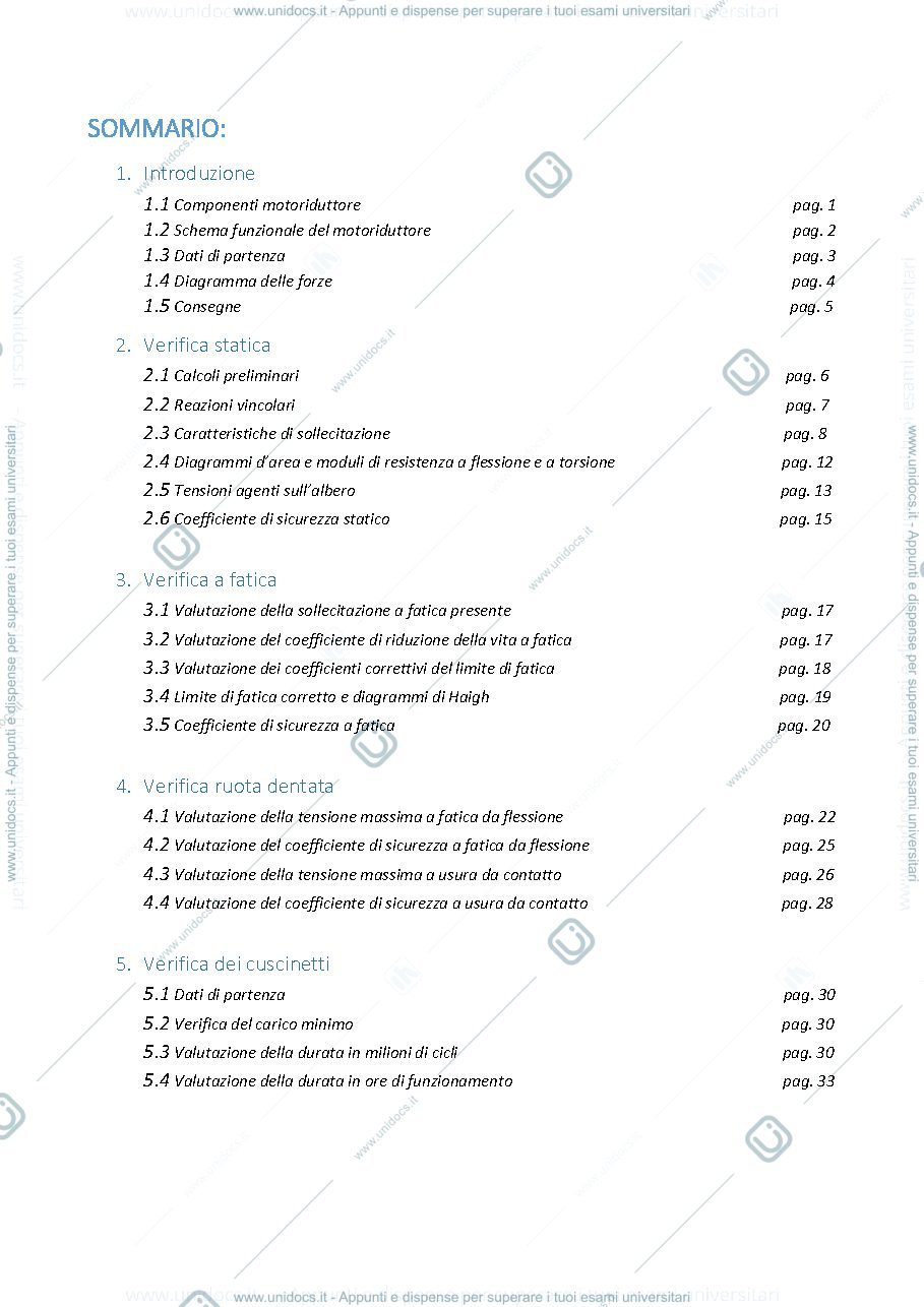 Anteprima pagina 3 — Relazione elementi di costruzione di macchine
