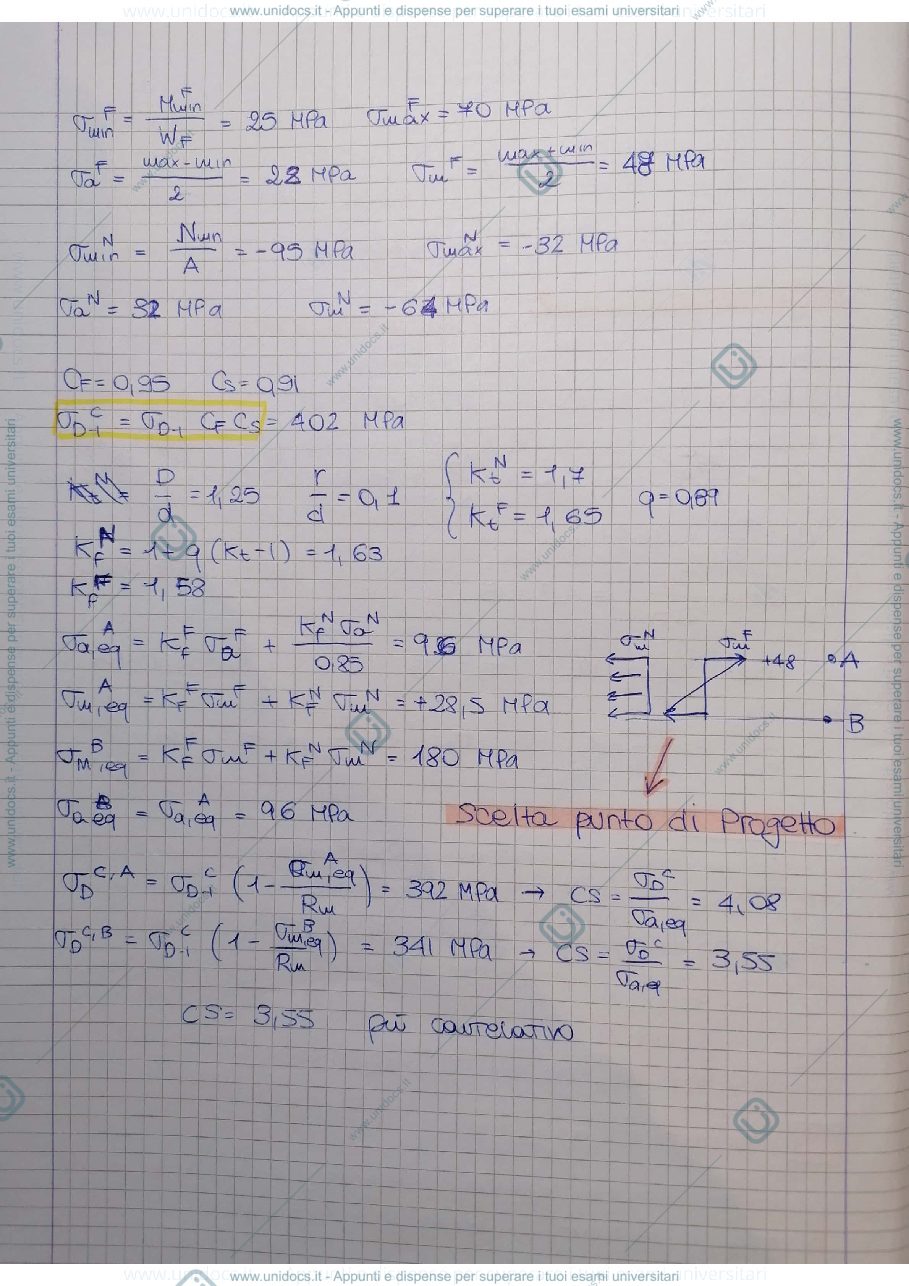 Anteprima pagina 4 — Esercitazioni di elementi di costruzione di macchine prof. Brusa