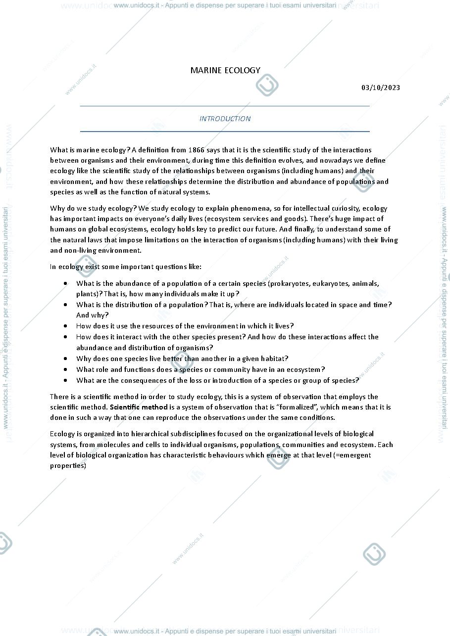 Anteprima pagina 1 — Marine Ecology