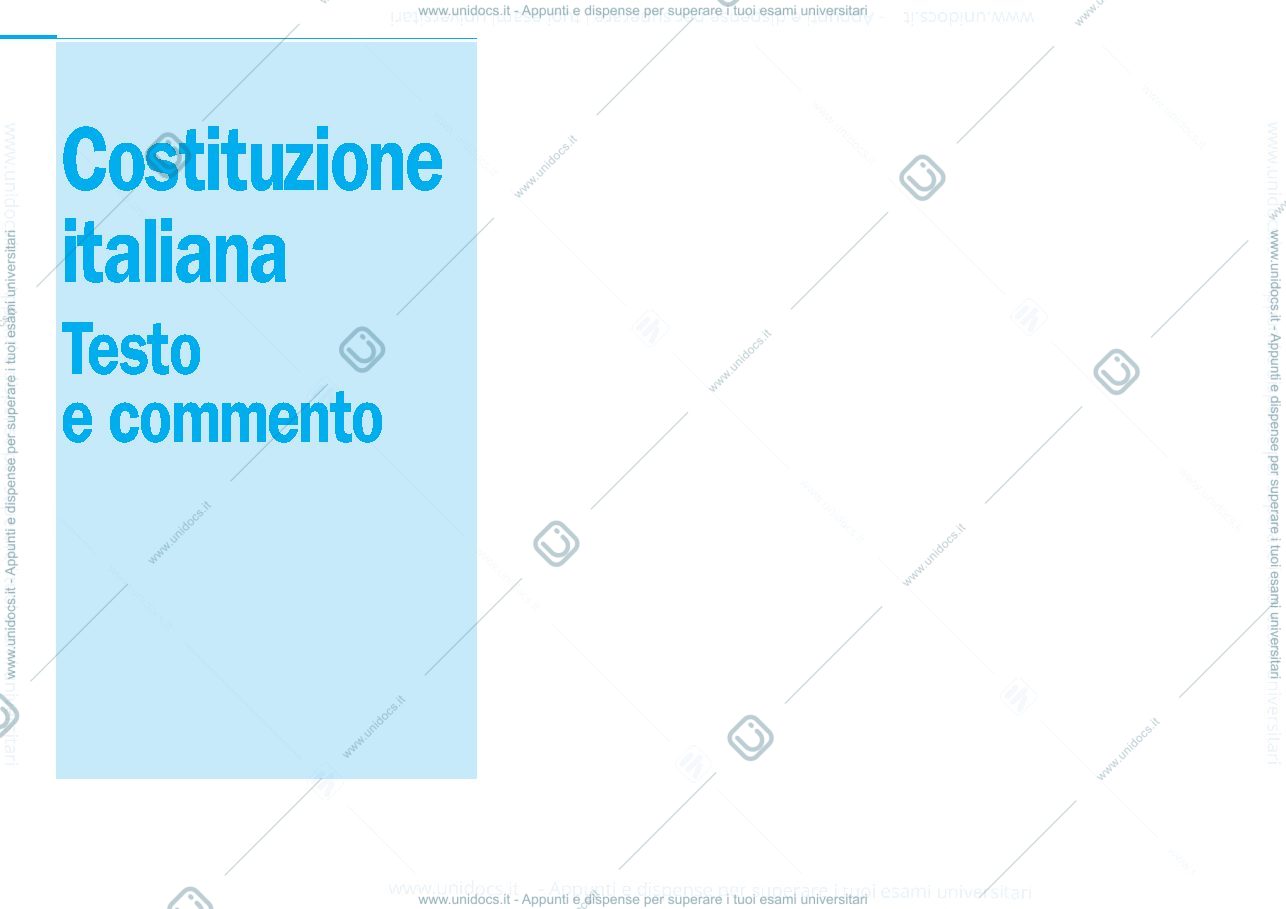 Anteprima pagina 1 — La Costituzione commentata 