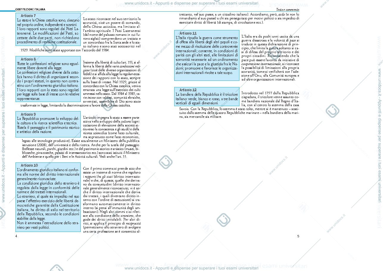 Anteprima pagina 3 — La Costituzione commentata 