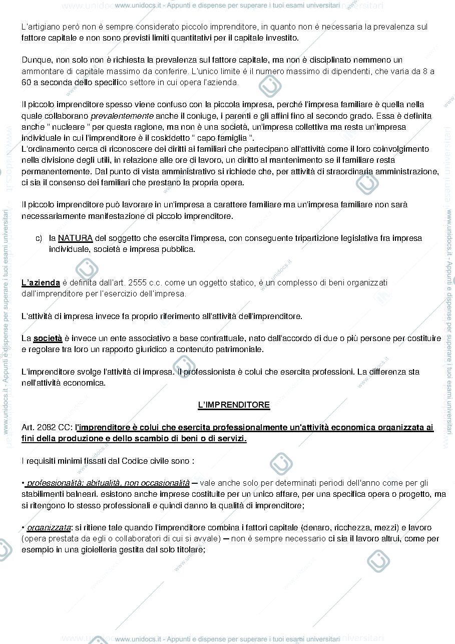 Anteprima pagina 2 — Diritto commerciale lezione 1