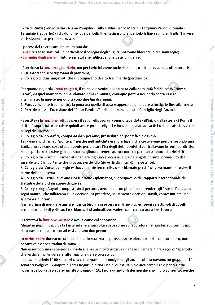 Anteprima pagina 3 — Diritto romano privato e pubblico