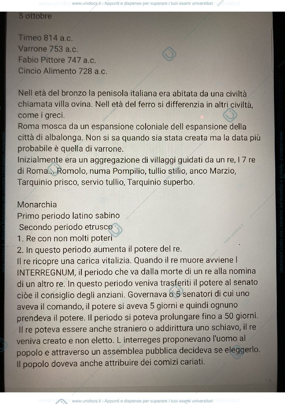 Anteprima pagina 1 — Diritto romano