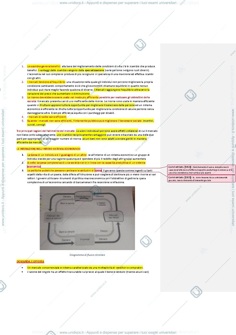 Anteprima pagina 2 — Appunti completi di elementi di economia