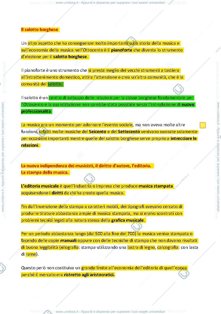 Anteprima pagina 4 — Riassunto Lezioni Economia dei beni musicali