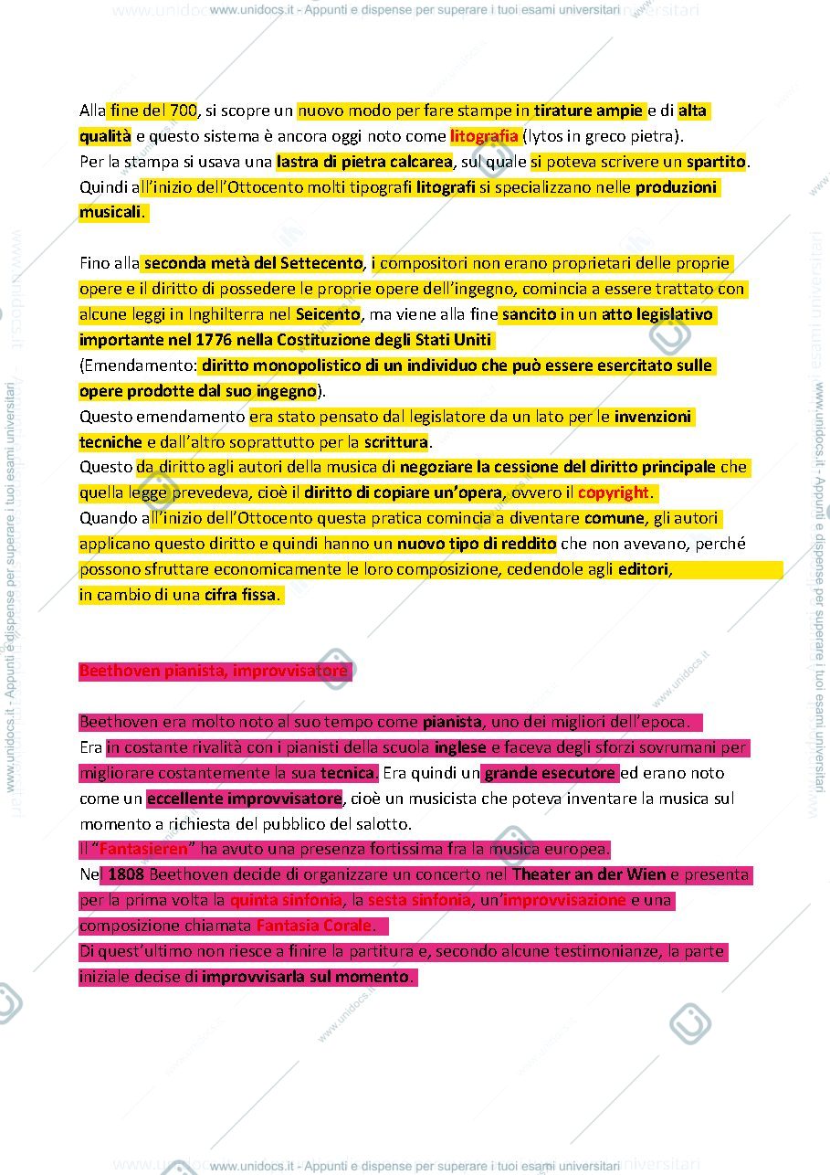 Anteprima pagina 5 — Riassunto Lezioni Economia dei beni musicali
