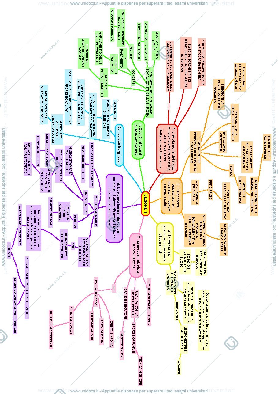 Anteprima pagina 1 — Mappe Mentali Economia di beni musicali