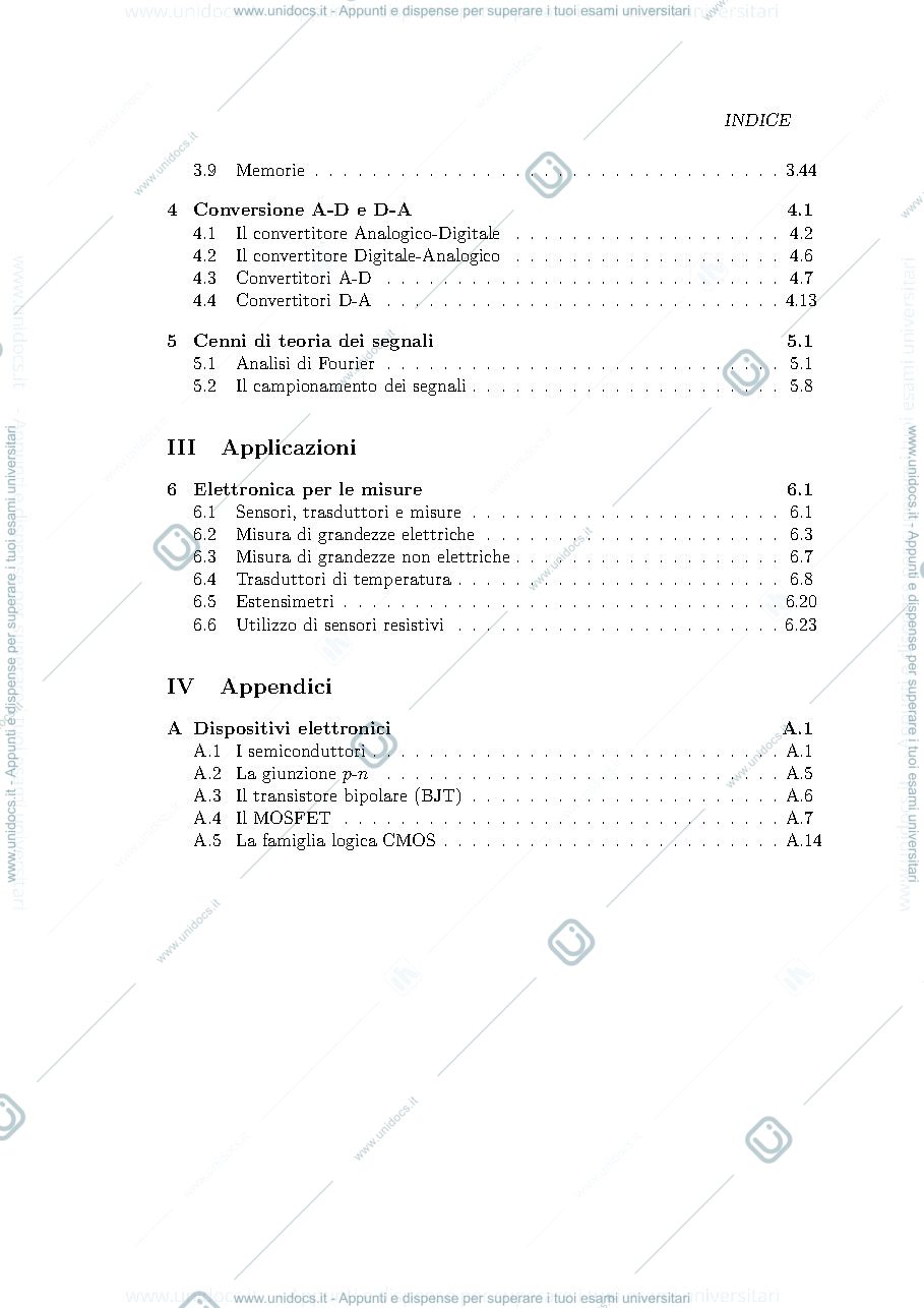 Anteprima pagina 3 — Appunti del corso di Elettronica