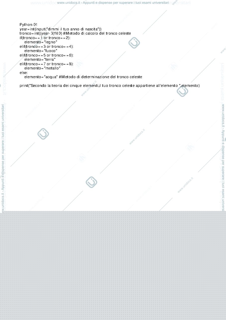 Anteprima pagina 1 — compiti di informatica-python 01