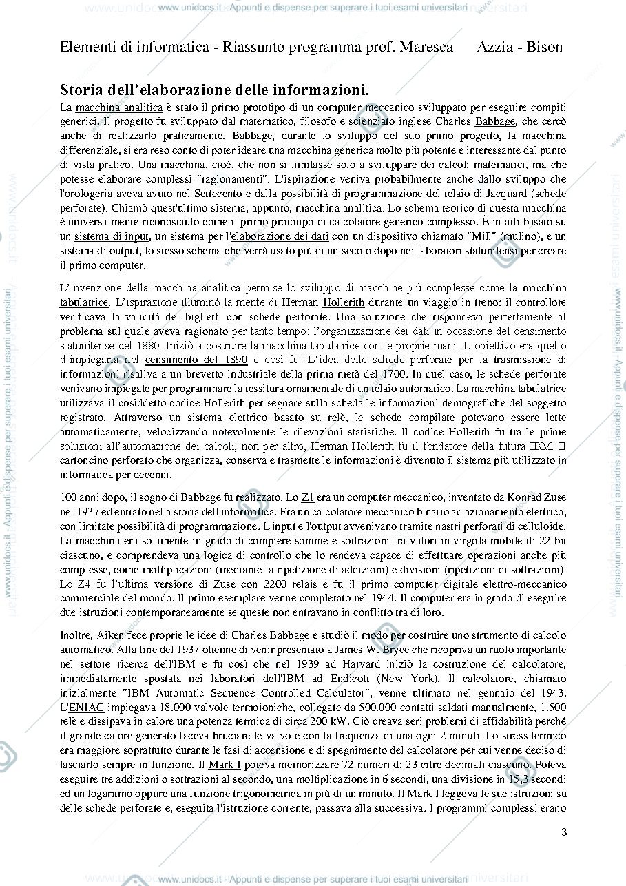 Anteprima pagina 3 — riassunto info
