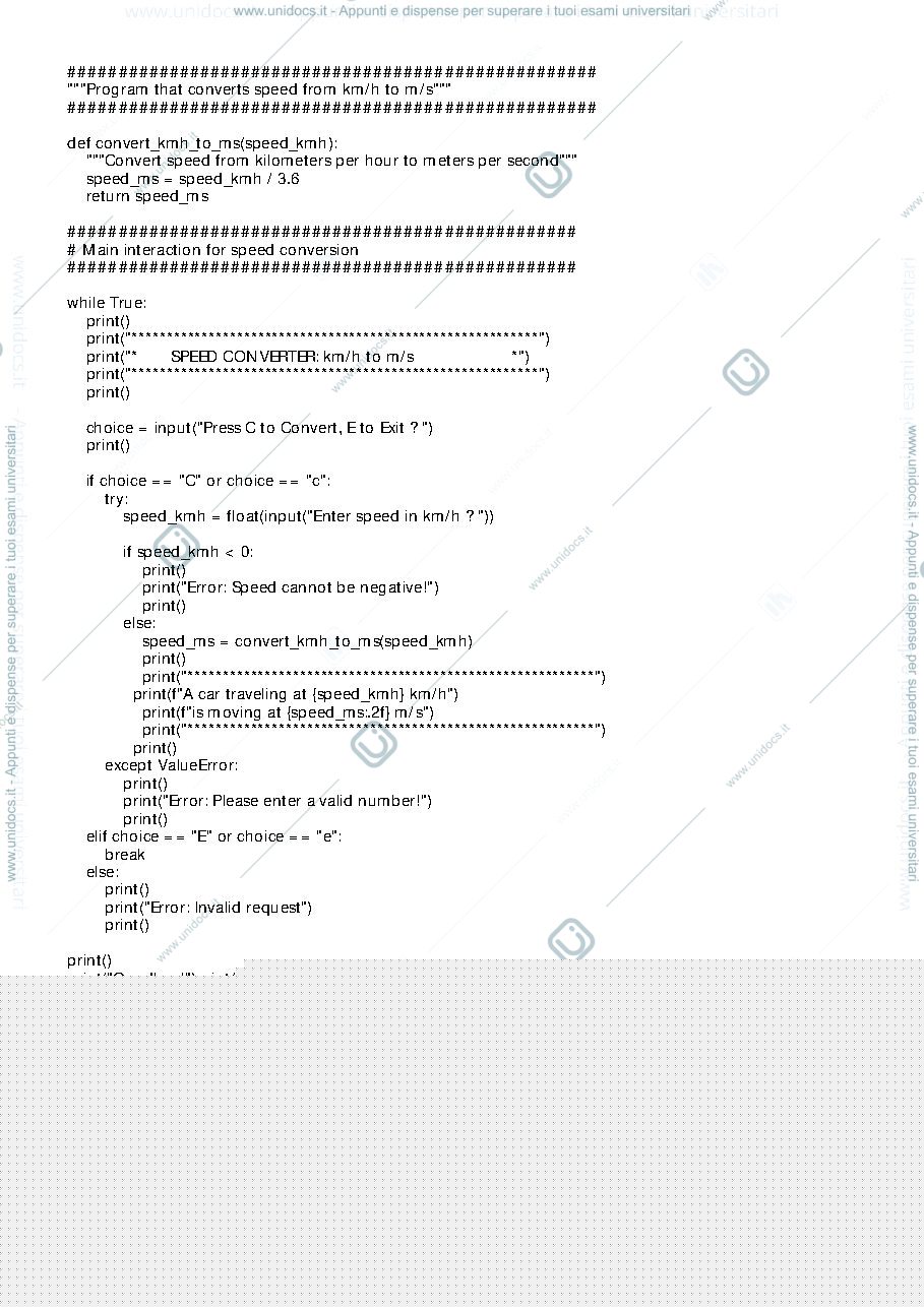 Anteprima pagina 1 — compito di informatica-python02
