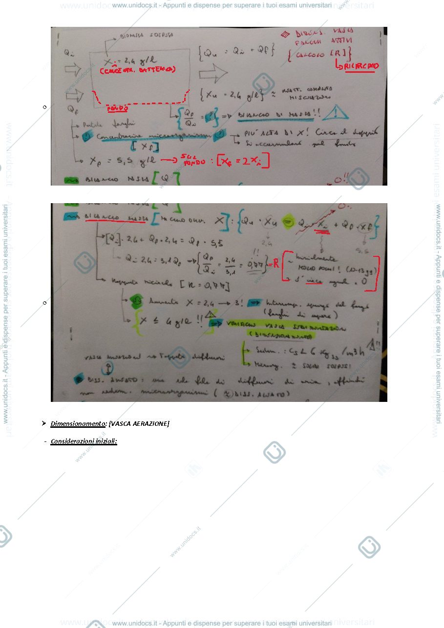 Anteprima pagina 2 — Progettazione e dimensionamento di una VASCA A FANGHI ATTIVI