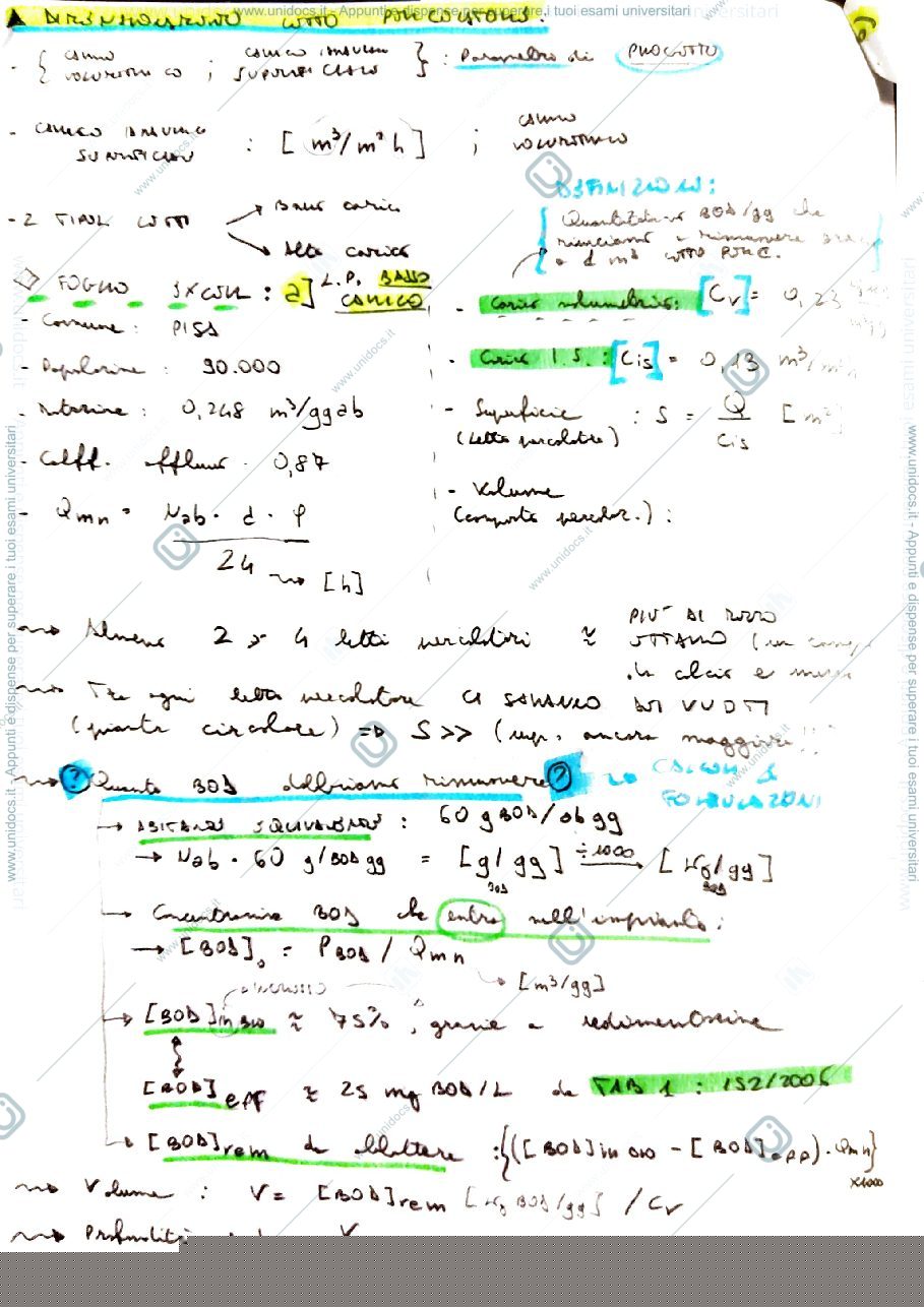Anteprima pagina 1 — [ING. SANITARIA]_DIMENSIONAMENTO_Letto percolatore