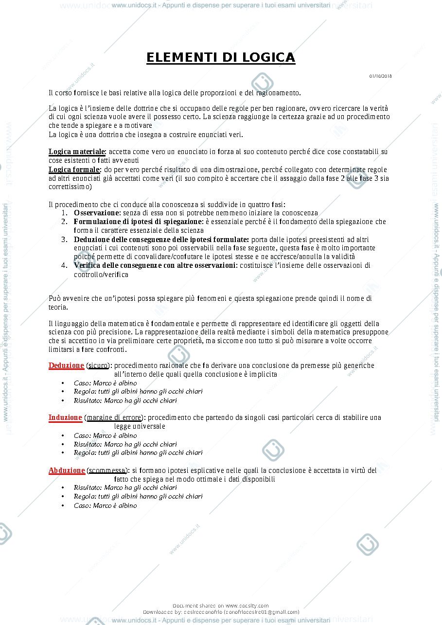 Anteprima pagina 2 — Elementi di logica