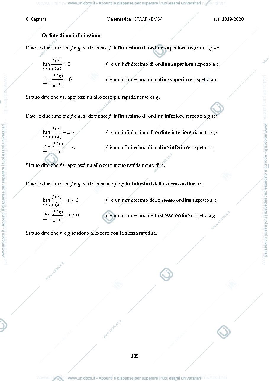 Anteprima pagina 2 — Infinitesimi e differenziali 