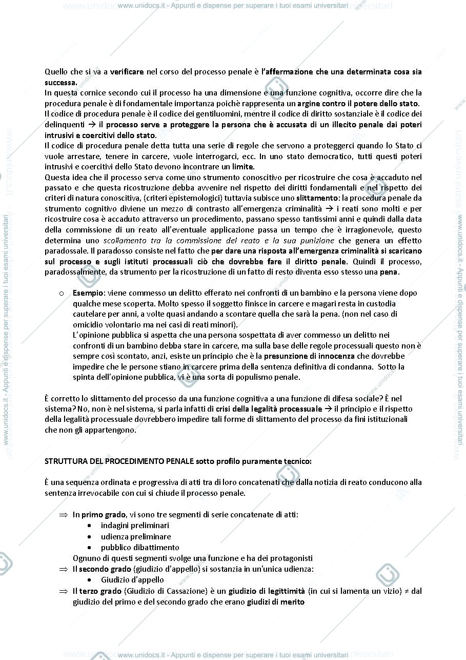 Anteprima pagina 2 — elementi di procedura penale