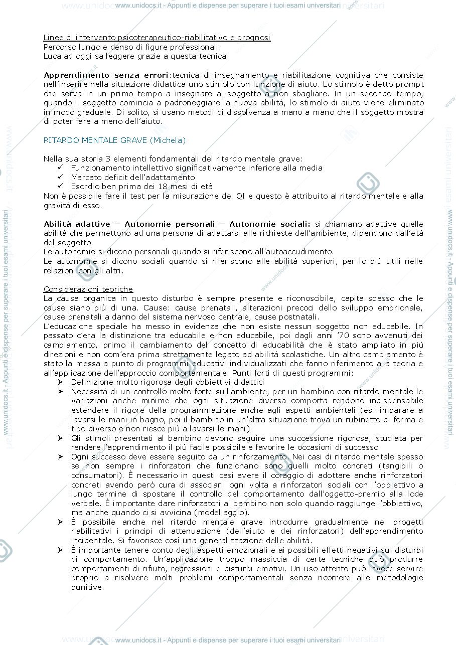 Anteprima pagina 3 — Riassunto "Psicopatologia dello Sviluppo" (Celi)