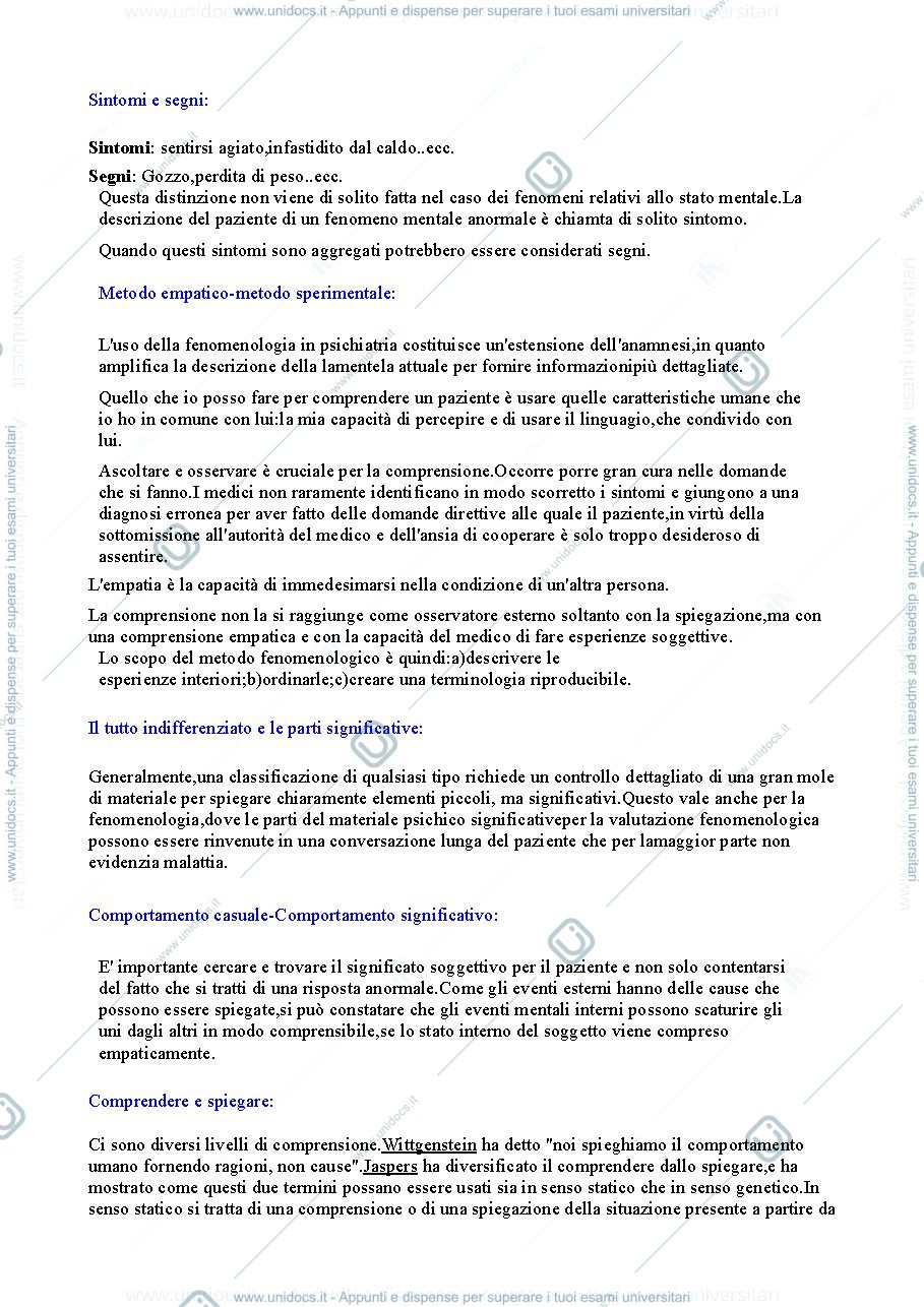 Anteprima pagina 3 — Riassunto "Introduzione alla Psicopatologia Descrittiva" (Sims)