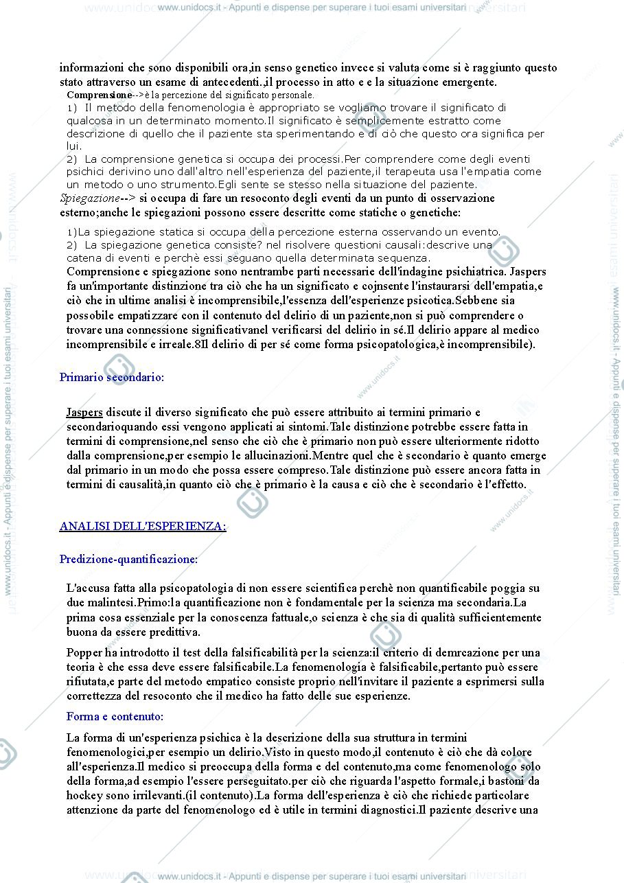 Anteprima pagina 4 — Riassunto "Introduzione alla Psicopatologia Descrittiva" (Sims)