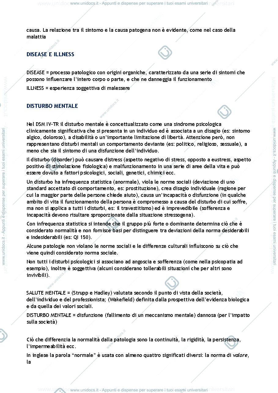 Anteprima pagina 2 — Riassunti esame "Elementi di Psicopatologia" (Dèttore/Cosci/Casale/Giangrasso)