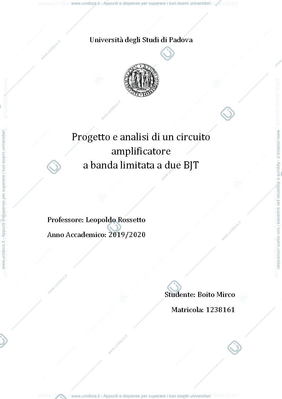 Anteprima pagina 1 — BJT Banda Limitata