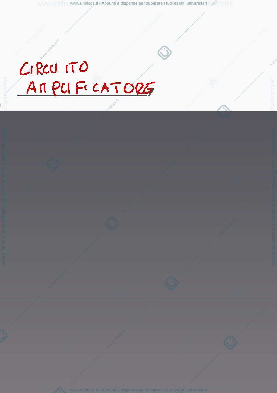 Anteprima pagina 1 — Esercitazione svolta su circuiti amplificatori
