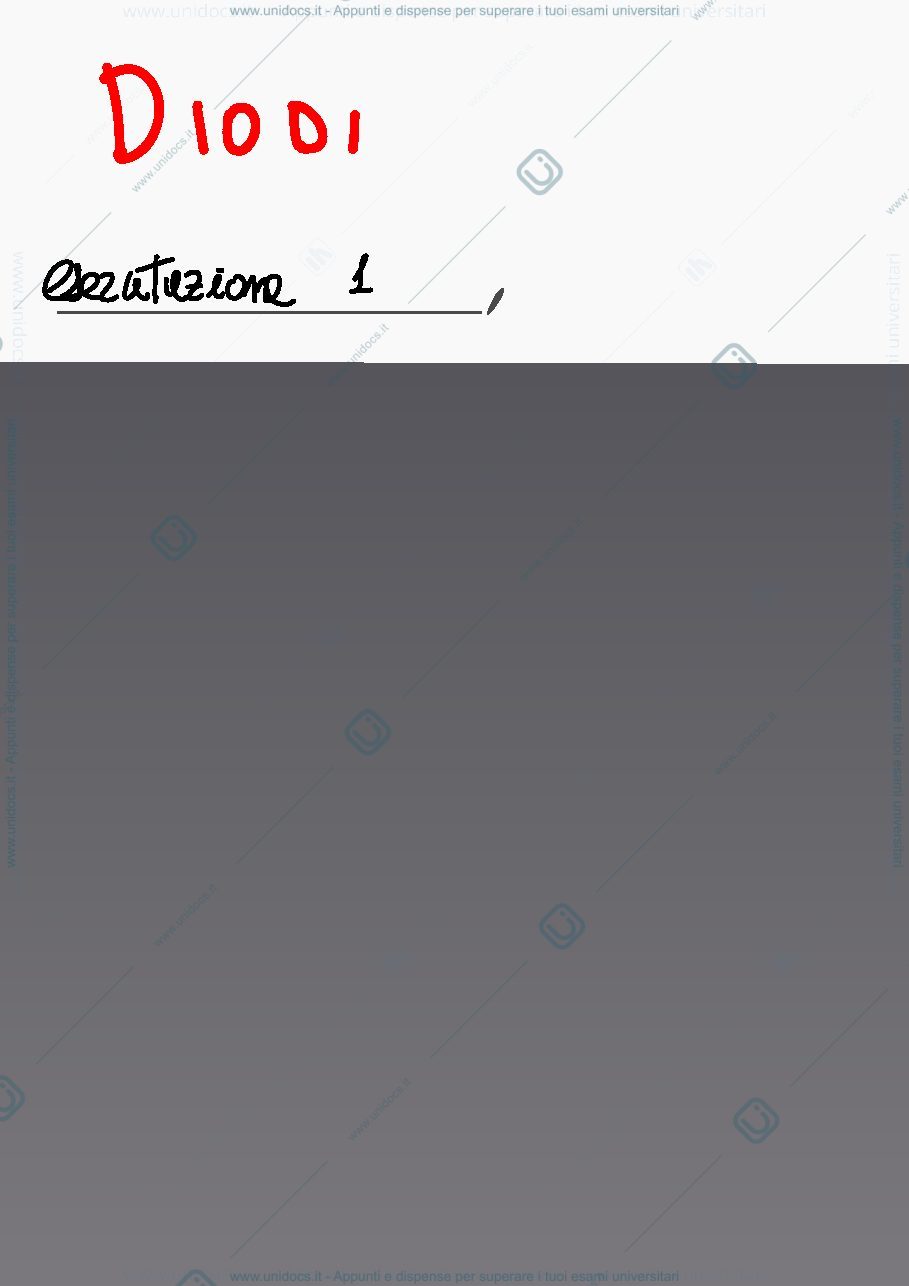 Anteprima pagina 1 — Esercitazione su Diodi