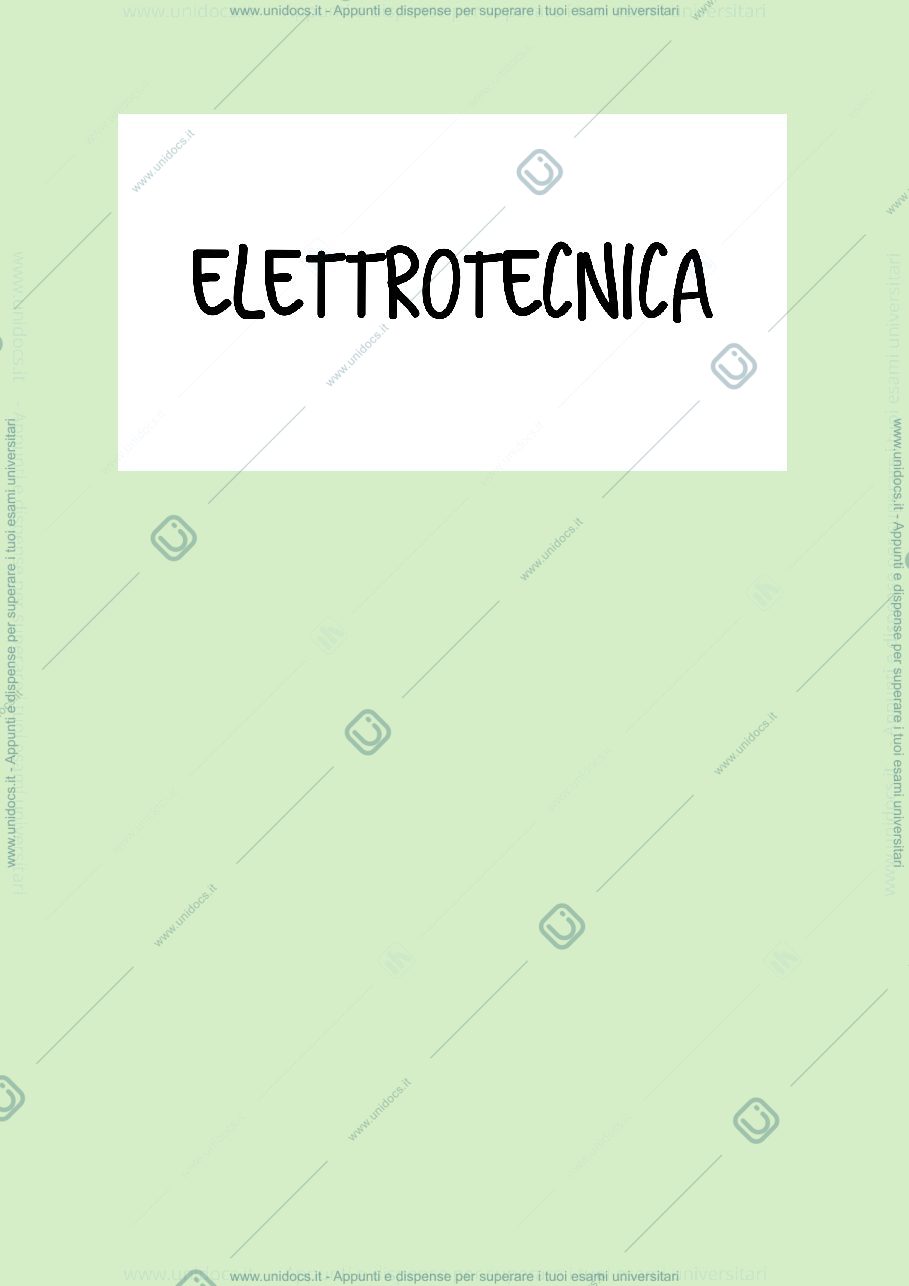 Anteprima pagina 1 — Elettrotecnica 