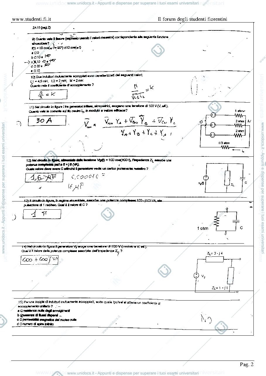 Anteprima pagina 2 — ESAMI SVOLTI ELETTROTECNICA