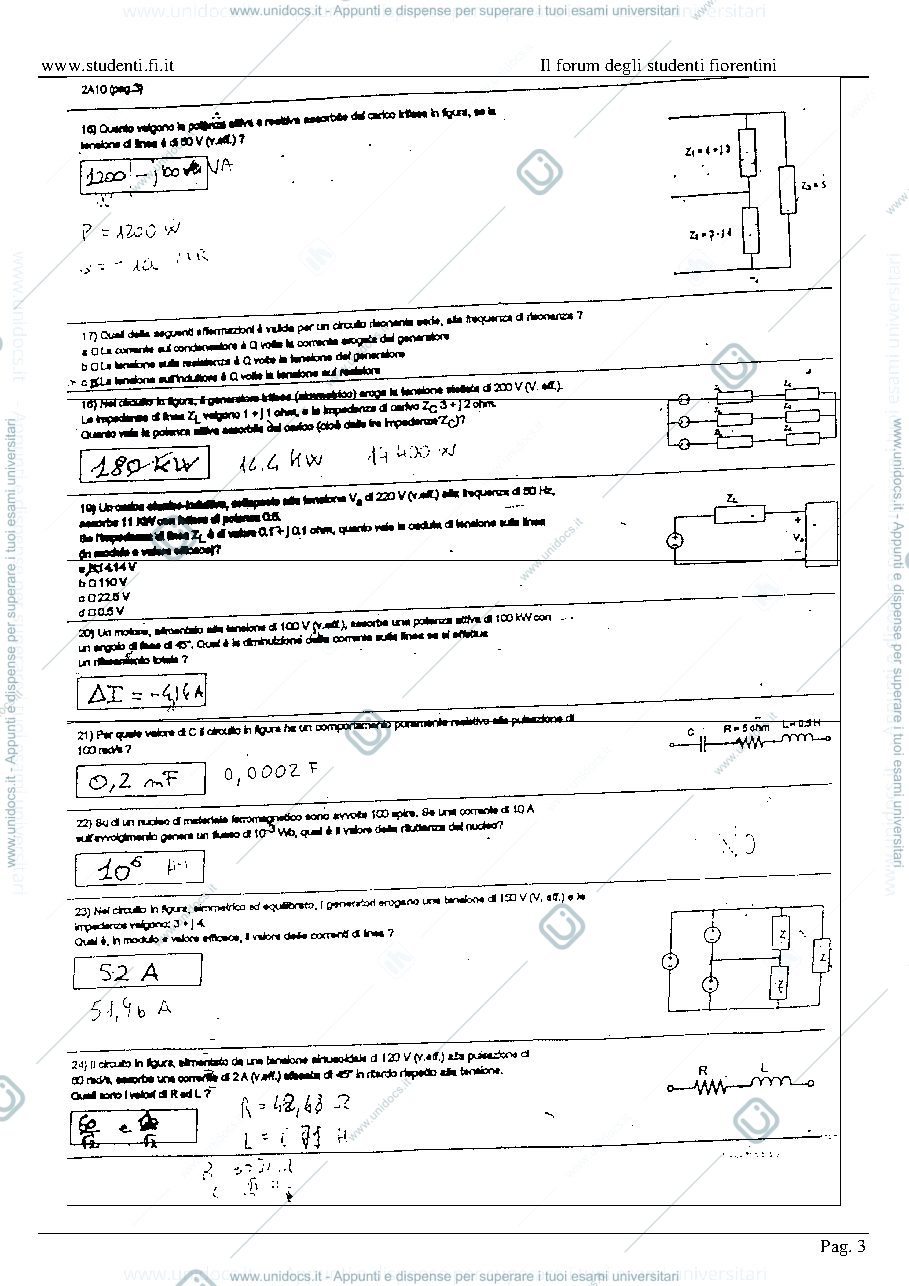 Anteprima pagina 3 — ESAMI SVOLTI ELETTROTECNICA