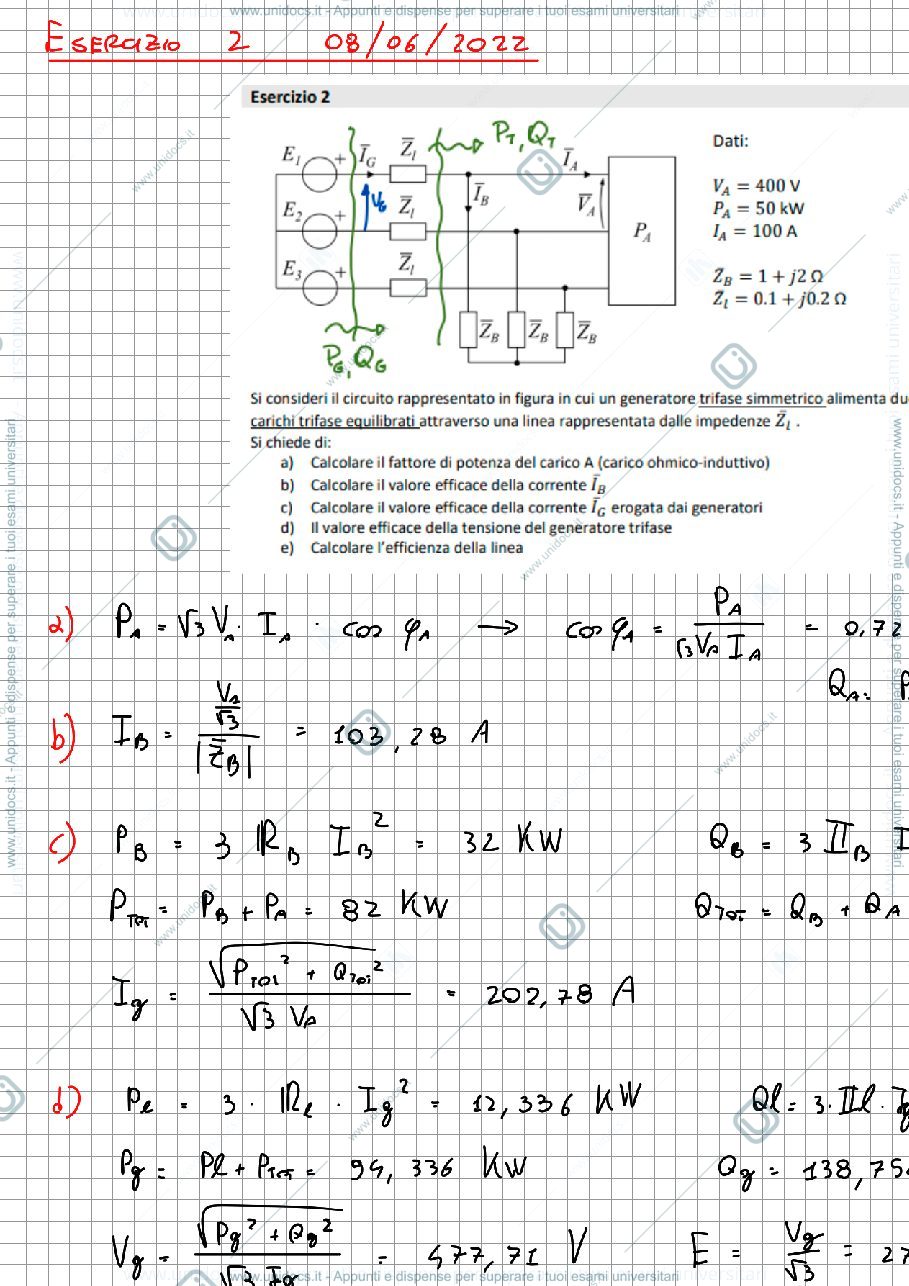 Anteprima pagina 3 — Esercizi e prove d'esame Elettrotecnica