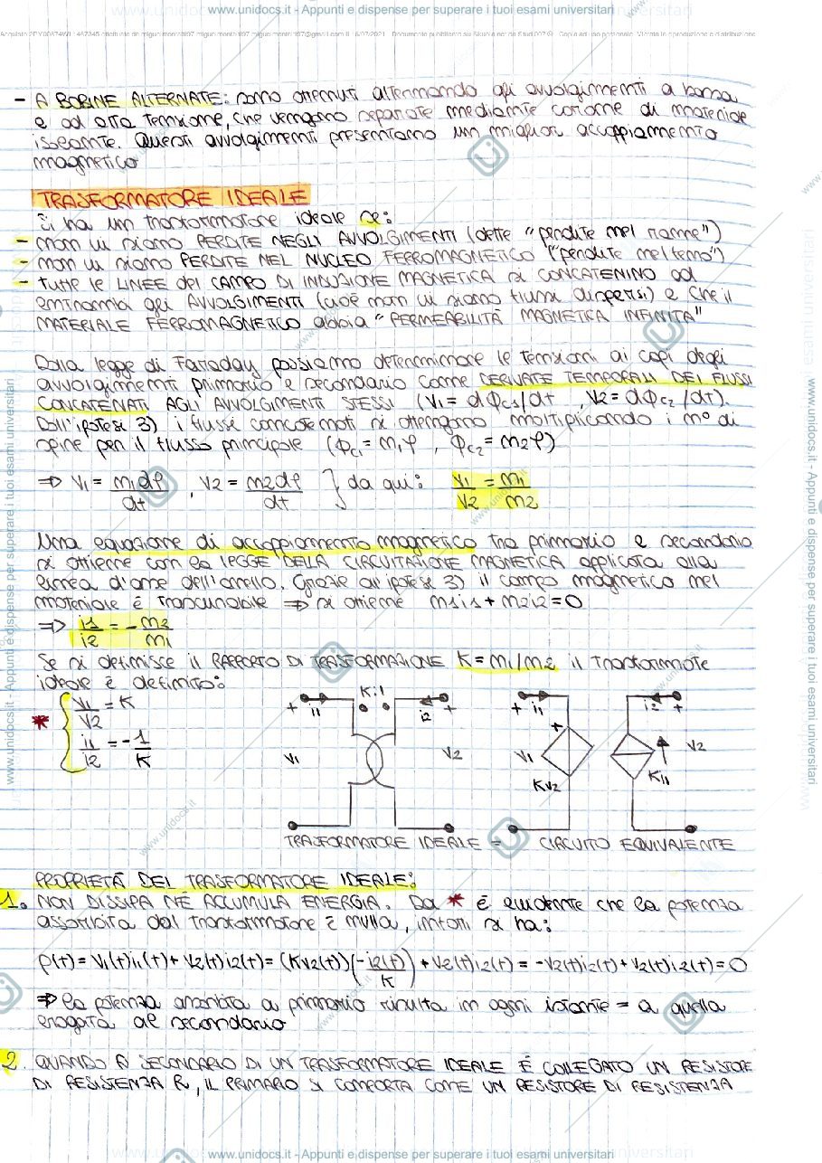 Anteprima pagina 2 — Appunti Elettrotecnica dei sistemi energetici
