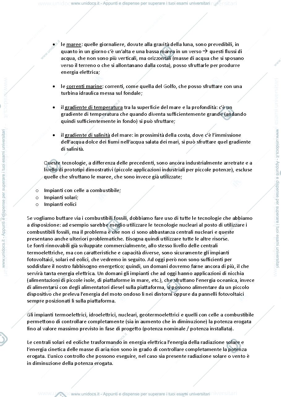 Anteprima pagina 2 — Tecnologie per la produzione di energia elettrica