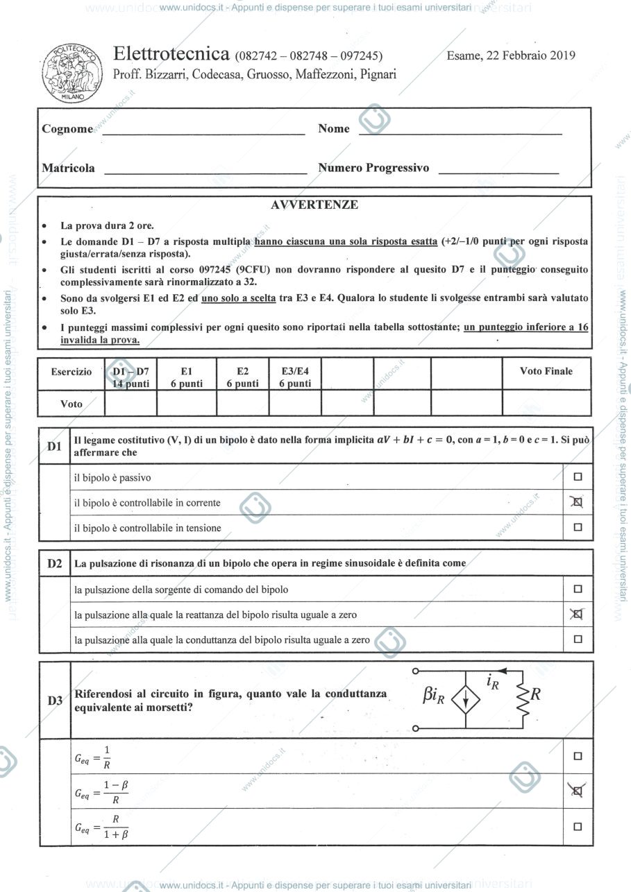 Anteprima pagina 1 — soluzione_22_02_2019 esame prof: Bizzarri