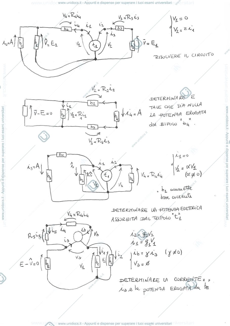 Anteprima pagina 1 — Foglio #3 esercizi prof: Bizzarri