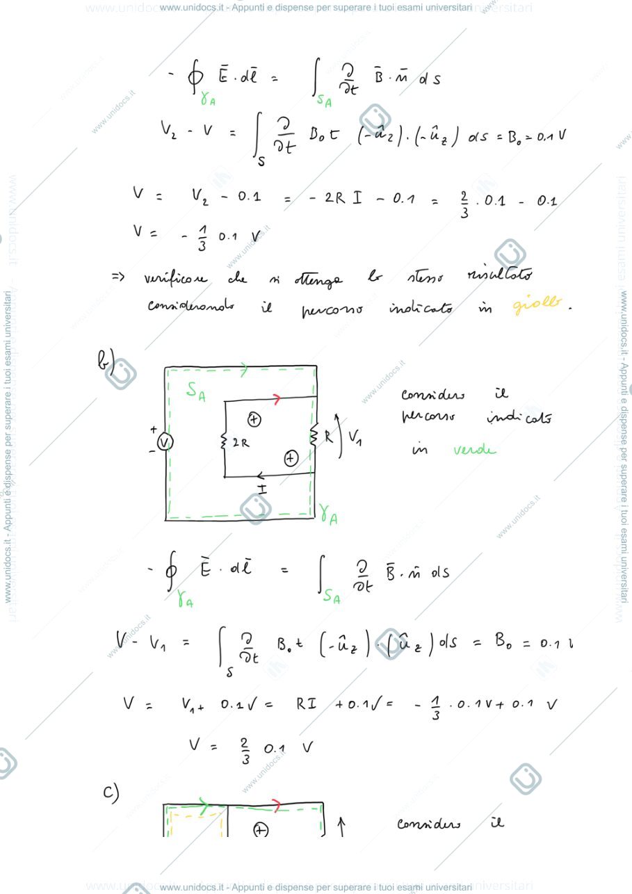 Anteprima pagina 3 — Esercizi Induzione Elettromagnetica esercizi prof: Bizzarri