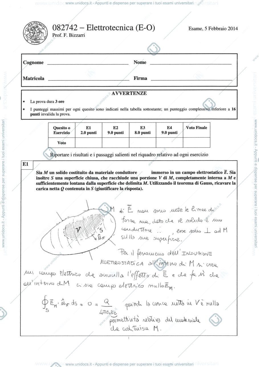 Anteprima pagina 1 — Soluzione_05_02_2014 esame prof: Bizzarri