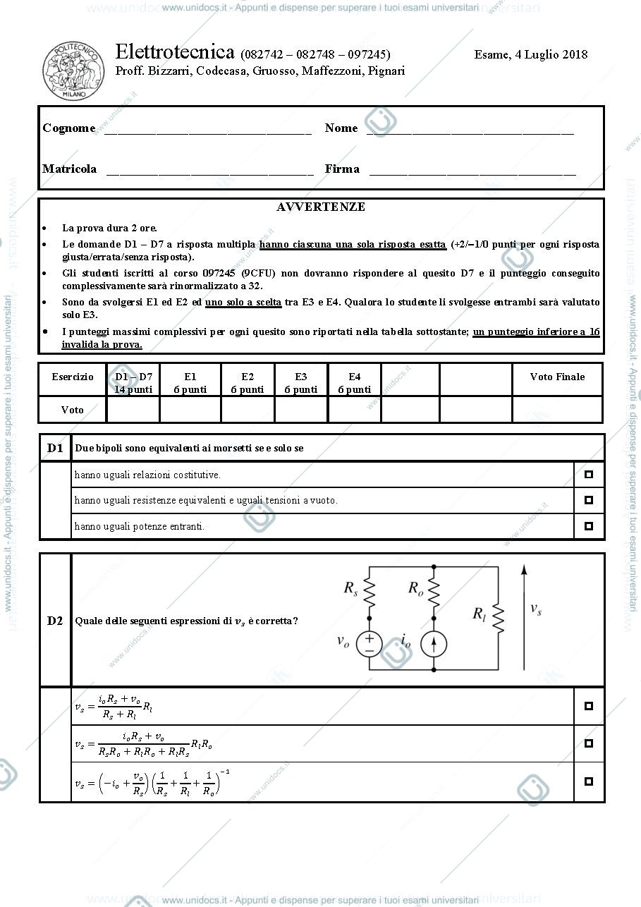 Anteprima pagina 1 — esame_04_07_2018 esame prof: Bizzarri