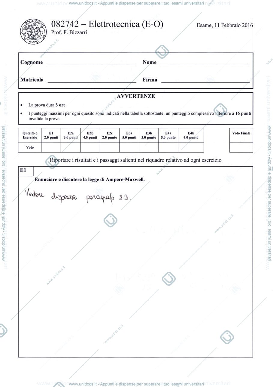 Anteprima pagina 1 — Soluzione_11_02_2016 esame prof: Bizzarri